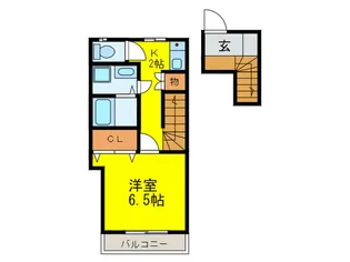 リ-フジャルダン富田【2階】の間取り