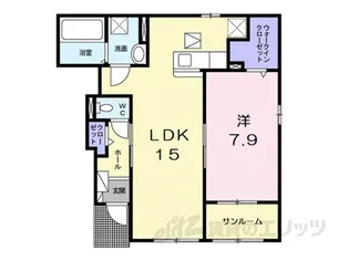 メゾン・ドゥ・ランジュII【1階】の間取り