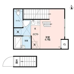 バーミープレイス東伏見【2階】の間取り