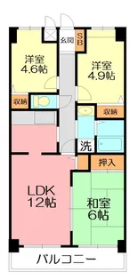 エルメゾン【1階】の間取り