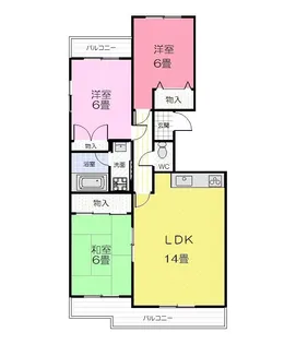 ヴィラ小鷹野【2階】の間取り