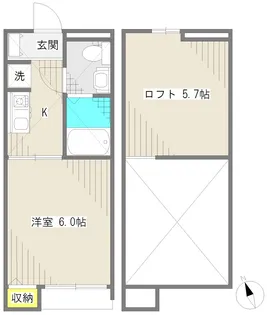 カーザ・チェレステ【1階】の間取り