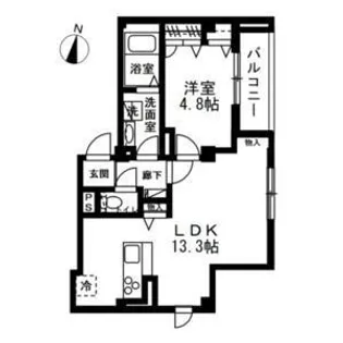 ラ・パートメント本千葉【3階】の間取り