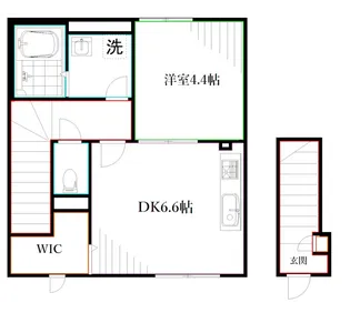 ヴィエント境南【2階】の間取り