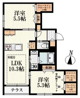 tres rios(トレス リオス)【1階】の間取り