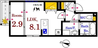 月光西川口町弐番館【2階】の間取り