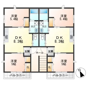 Grain House【1階】の間取り