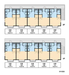 レオパレスラフィネ【2階】の間取り