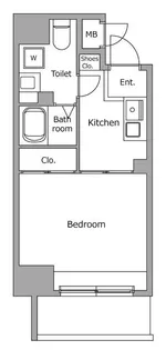 レジディア大井町【8階】の間取り