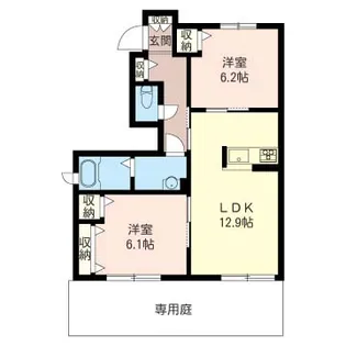 ガナール【1階】の間取り