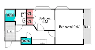パインシティ【5階】の間取り