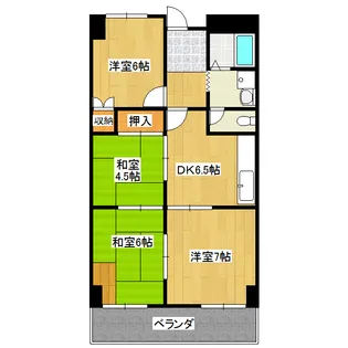 オリエンタルタワーズ【5階】の間取り