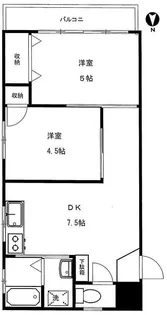 シャトー瑠璃【4階】の間取り