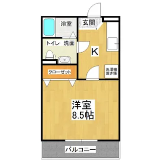 ルージュIII【1階】の間取り