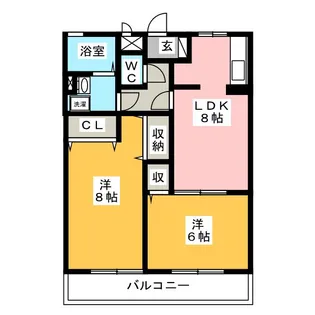 グランメール【2階】の間取り