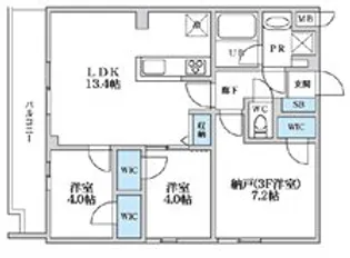 SーRESIDENCE富士見ヶ丘afford【3階】の間取り
