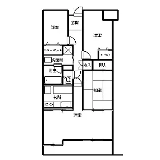 コスモ下永谷駅前ハウス【3階】の間取り