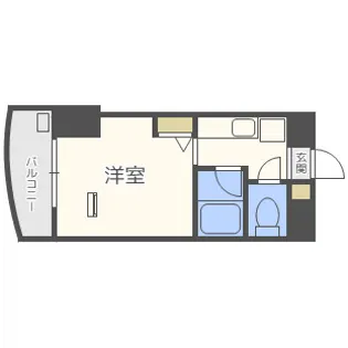 エスティライフ梅田北【6階】の間取り