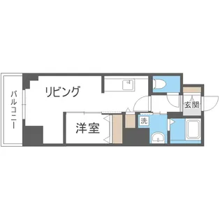 レジディア南1条【11階】の間取り