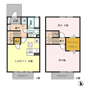 ボナール Bの間取り