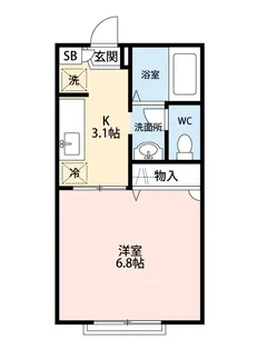 プランドール屋敷【1階】の間取り