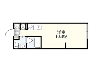 エストレビータ草津II【2階】の間取り