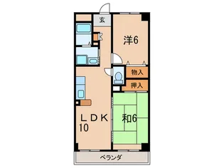 ラフィーネ武庫之荘【4階】の間取り