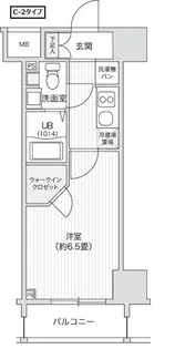 レジディア笹塚II【10階】の間取り