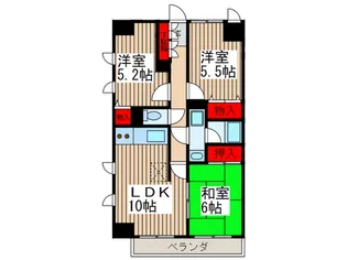 エクセルヒル【3階】の間取り