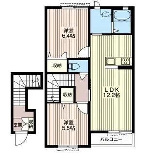 ラ・リヴィエール箱森 I【2階】の間取り