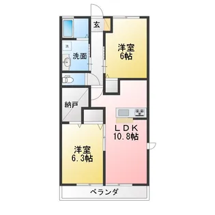 アトリウムテラス【2階】の間取り