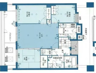 ビバシティセントラルコート【11階】の間取り