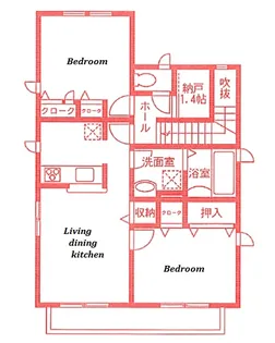 レオパルド日吉A【2階】の間取り