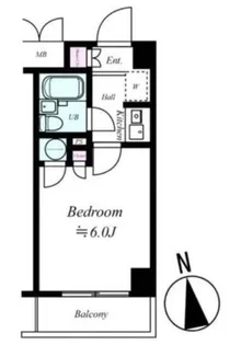 カテリーナ生田【1階】の間取り