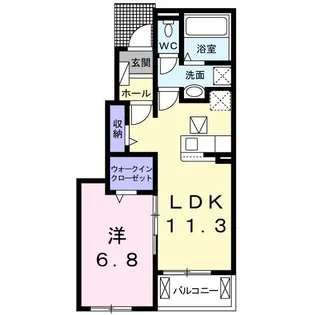 エトワル リベルテ【1階】の間取り