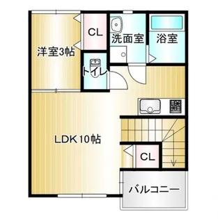 メゾンルーチェ【2階】の間取り