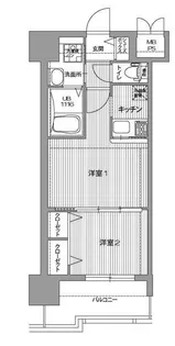 エンクレスト大橋【2階】の間取り