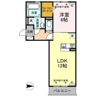 ガーネット【3階】の間取り