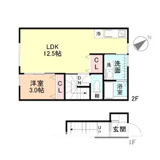 chatonII【2階】の間取り