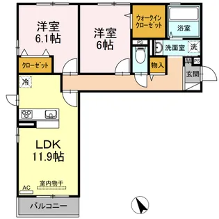 ヴァンヴェール(天草)【3階】の間取り