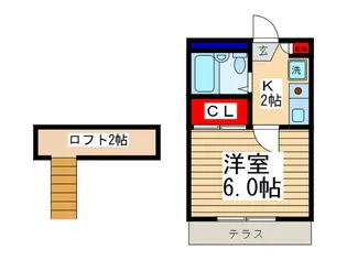 レオパレスK・I・T【1階】の間取り