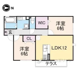 グランシエル【1階】の間取り