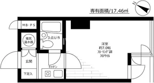 セントラル東銀座【7階】の間取り