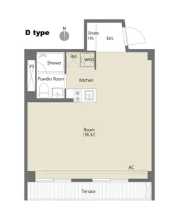 北沢セントラルハイツ【1階】の間取り