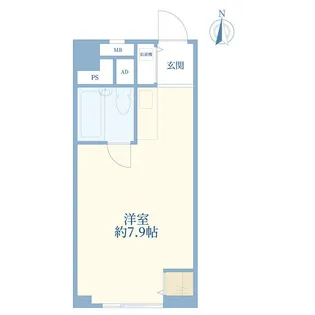 弓和三田ビジデンス【7階】の間取り