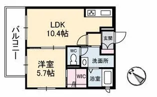 シャーメゾン祇園【2階】の間取り