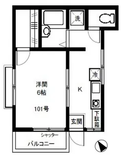 コンフォール吉祥寺【1階】の間取り