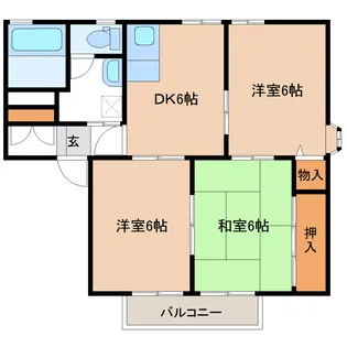 グランドヒル・幹E【2階】の間取り