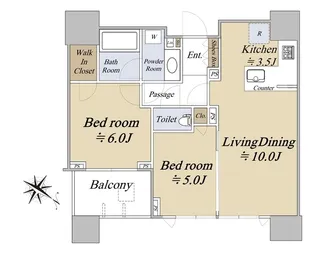 グランドミレーニア【17階】の間取り