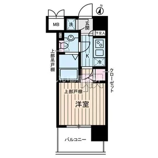 ヴェルステージ川崎【7階】の間取り